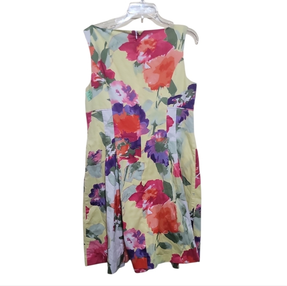 Ralph Lauren Floral Sleeveless Fit and Flare Dress Size 16 - Picture 3 of 7